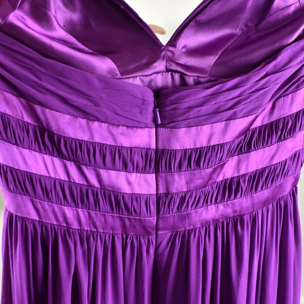 Aidan Mattox Halter Silk Formal Dress 0 - Picture 8 of 9